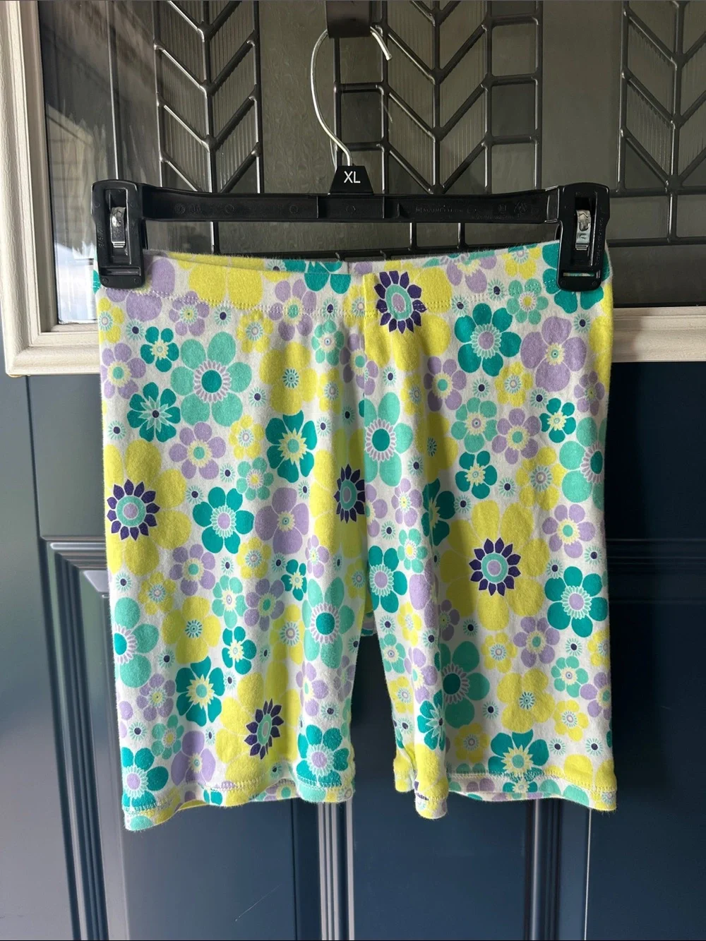 GAP Yellow Multi Floral Ruffle-Hem Tee